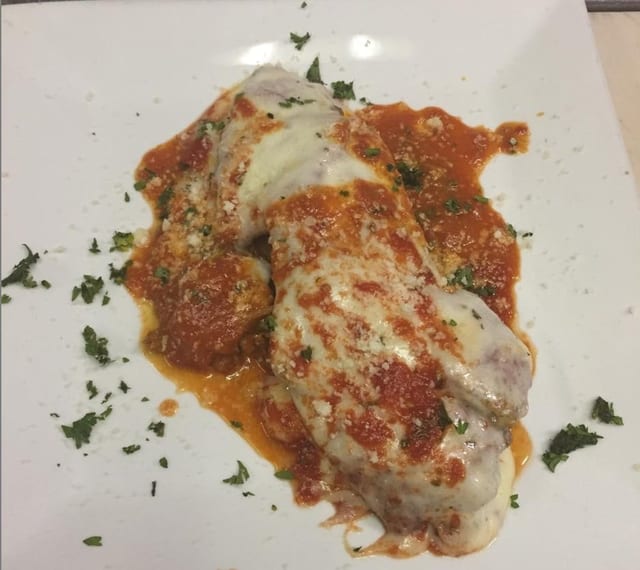 Eggplant Parmigiana.
