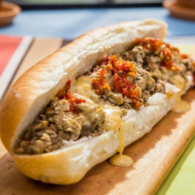 Chicken Cheesesteak Sandwich.