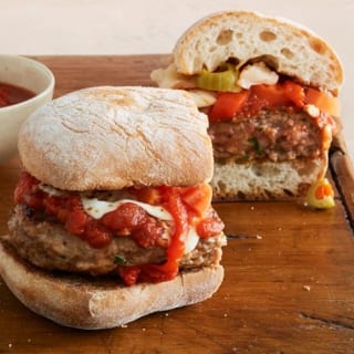 Meatball Parmigiana Sandwich