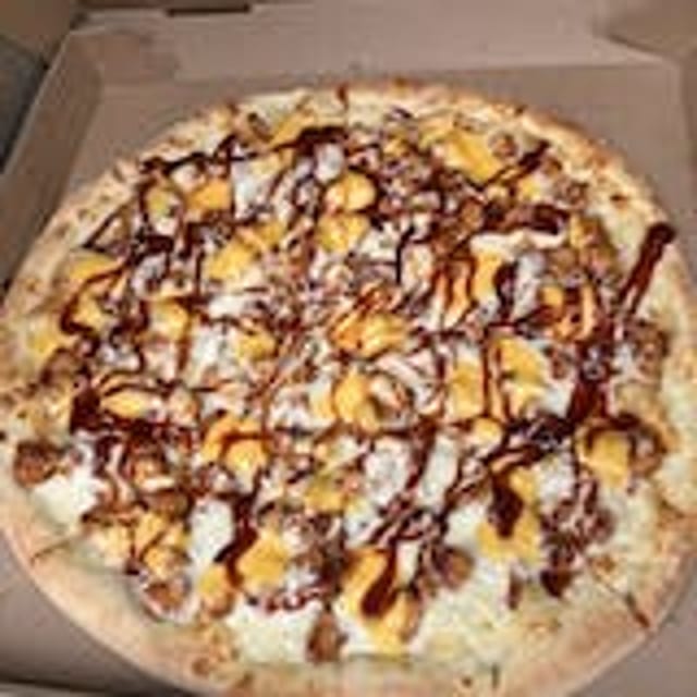 BBQ Chicken Pizza.