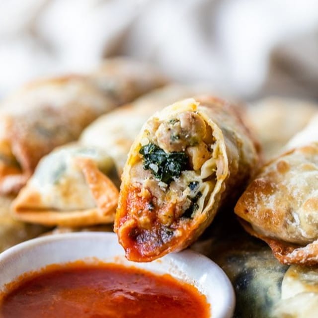 Sauteed Sausage & Broccoli Rabe Wrap.