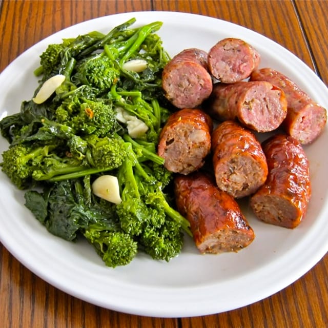 Sauteed Broccoli Rabe & Sausage.