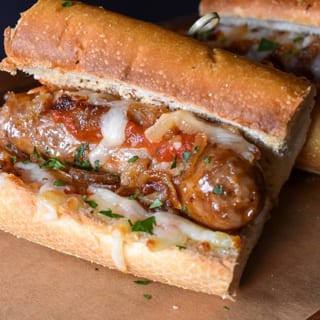 Sausage Parmigiana Sandwich