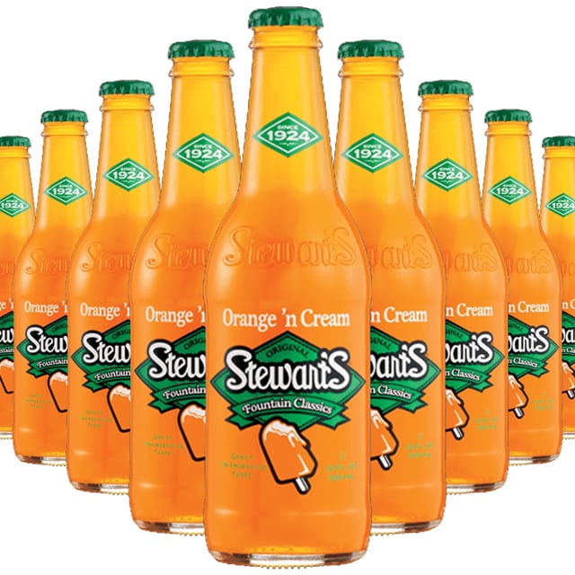 Stewart's Root Beer & Orange Creme.