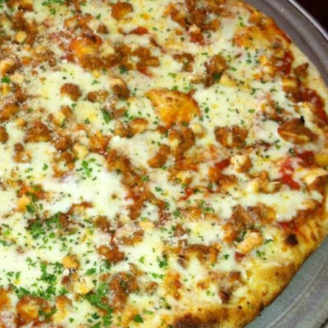 Chicken Parmigiana Pizza.