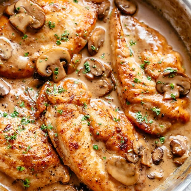 Chicken Marsala Lunch.