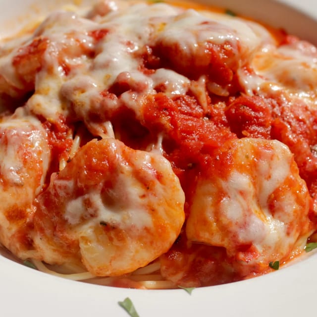 Shrimp Parmigiana.