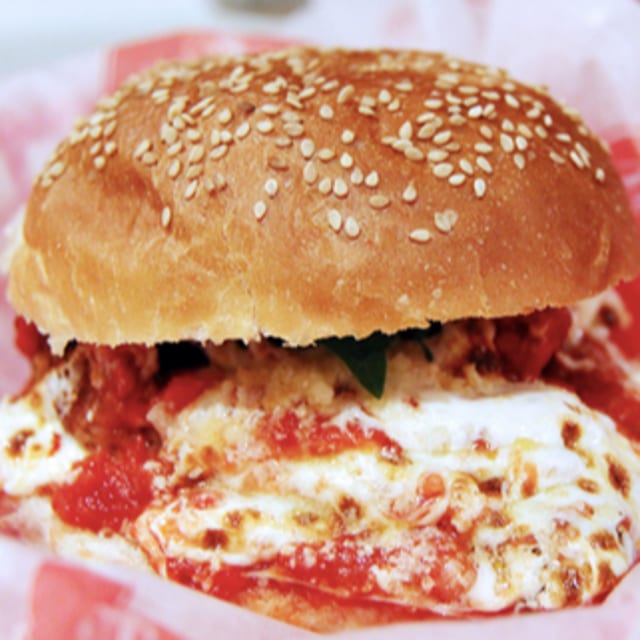 Mulberry St. Parmigiana Sandwich.