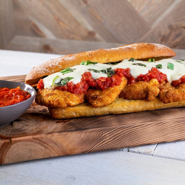 Chicken Parmigiana Sandwich Lunch.