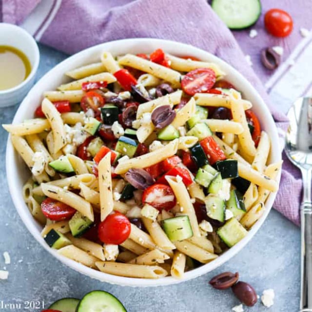 Penne Pasta Salad Lunch.