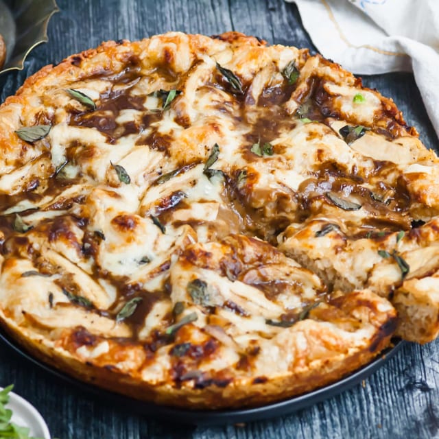 Chicken Marsala Pizza.