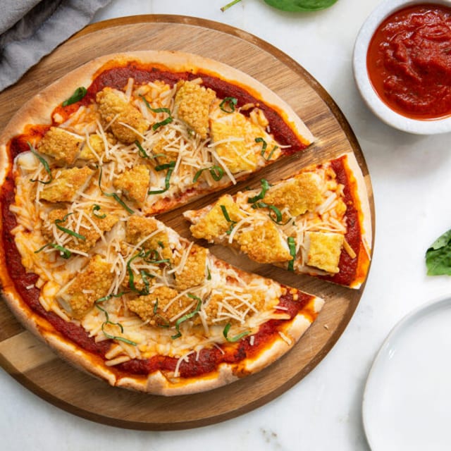 Chicken Parm Pizza Lunch.