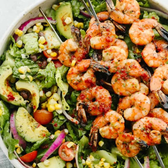 Grilled Shrimp Salad.