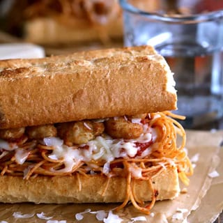 Shrimp Parmigiana Sandwich