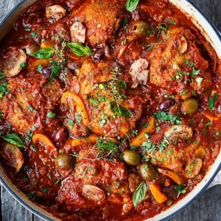 Chicken Cacciatore Lunch